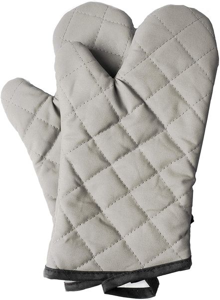 oven mitts 1 pair of quilted cotton lining - heat resistant kitchen gloves,flame oven mitt set,grey
oven mitts 1 pair of quilted cotton lining - heat resistant kitchen gloves,flame oven mitt set,grey