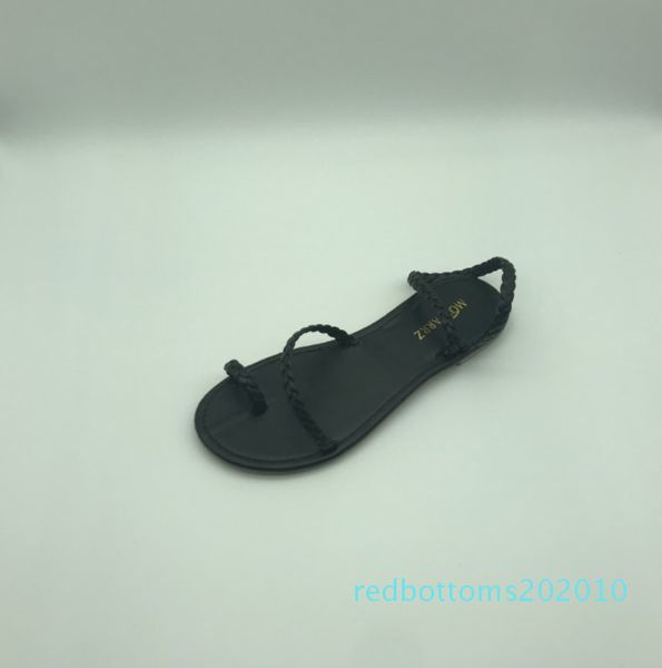 fashion women beach open-toed cusp flat-soled sandals artificial pu knitting rome style beef tendon bottom leisure om r10, Black
fashion women beach open-toed cusp flat-soled sandals artificial pu knitting rome style beef tendon bottom leisure om r10, Black