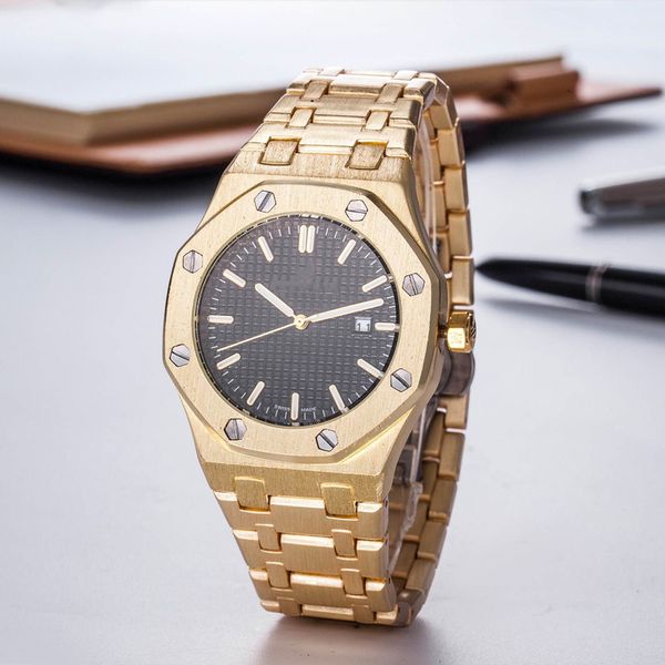 luxury mens designer watches female fashion royal oak watch for leisure stainless steel watchband business quartz wristwatch quality, Slivery;brown
luxury mens designer watches female fashion royal oak watch for leisure stainless steel watchband business quartz wristwatch quality, Slivery;brown