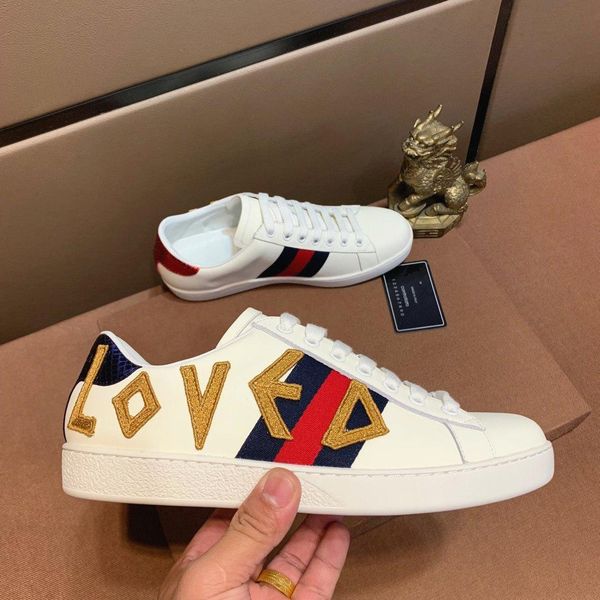 mens designer shoes loved letter white leather ace sneakers rubber sole platform shoes men women casual shoes gucgi, Black
mens designer shoes loved letter white leather ace sneakers rubber sole platform shoes men women casual shoes gucgi, Black