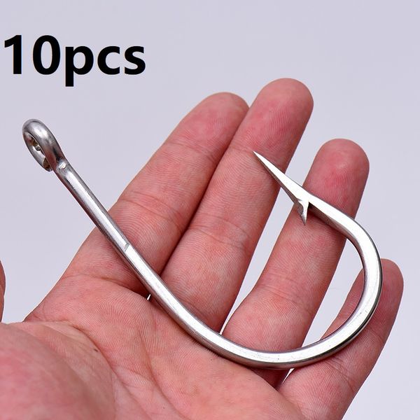 10pcs stainless steel big game fishing hooks fish tuna bait fishhooks large hook size 8/10
10pcs stainless steel big game fishing hooks fish tuna bait fishhooks large hook size 8/10