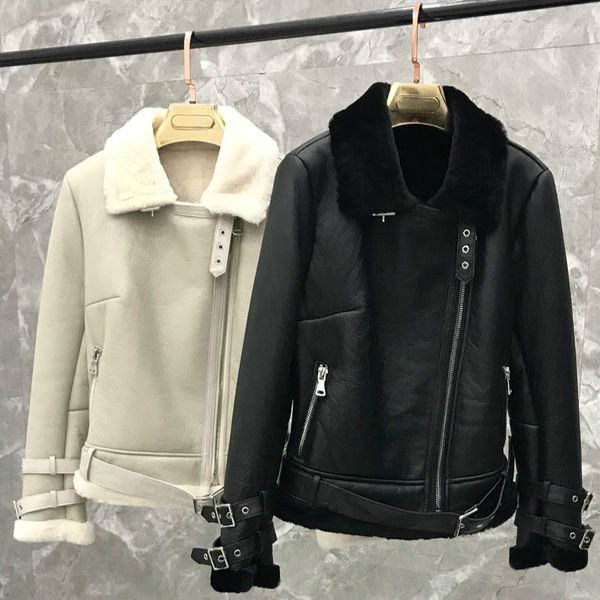 real fur coat women winter warm sheep shearing jacket korean fashion woolen overcoat abrigos mujer invierno 2019 yy630, Black
real fur coat women winter warm sheep shearing jacket korean fashion woolen overcoat abrigos mujer invierno 2019 yy630, Black