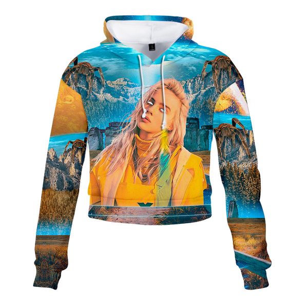 billie eilish women 3d print hoodie long sleeve short female sweatshirt navel hooded pullover girl pullover, Black
billie eilish women 3d print hoodie long sleeve short female sweatshirt navel hooded pullover girl pullover, Black