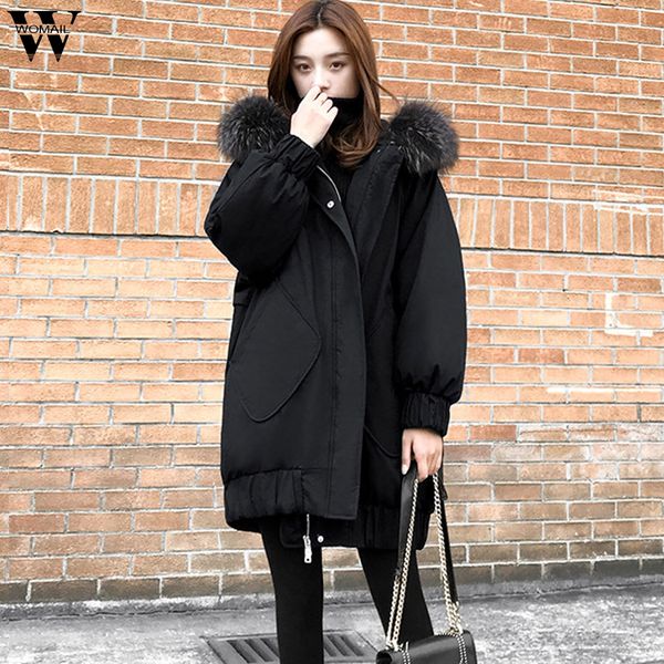 womail women coats solid zipper pockets faux fur collar hooded overcoat thicken warm parkas jacket winter fashion hooded coat, Black
womail women coats solid zipper pockets faux fur collar hooded overcoat thicken warm parkas jacket winter fashion hooded coat, Black