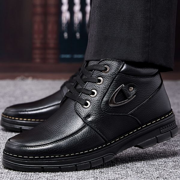 natural wool winter man shoes genuine leather boots men warmest waterproof winter snow boots for man bottes d hiver homme, Black
natural wool winter man shoes genuine leather boots men warmest waterproof winter snow boots for man bottes d hiver homme, Black