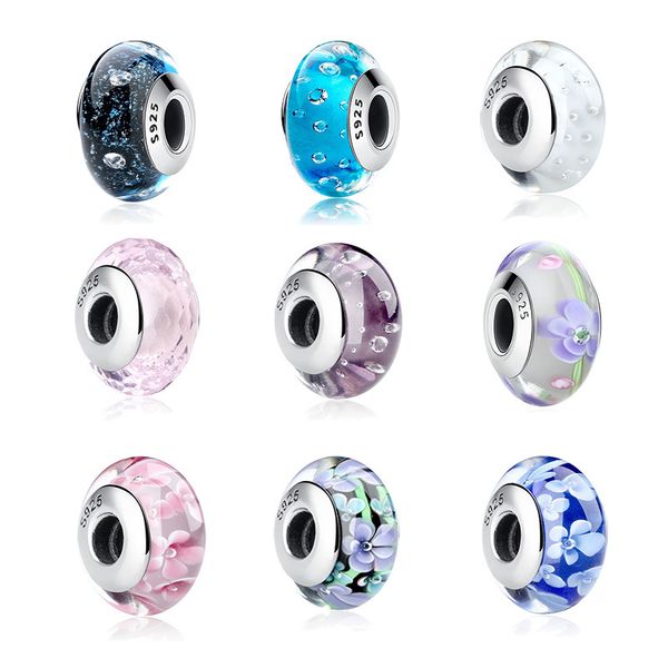 32 стили real 925 стерлингового серебра вскипание murano стеклянных бусин fit оригинальный браслет аутентичные s925 ювелирных изделий, Blue;slivery
32 стили real 925 стерлингового серебра вскипание murano стеклянных бусин fit оригинальный браслет аутентичные s925 ювелирных изделий, Blue;slivery