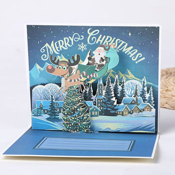 handmade creative kirigami origami 3d pop up cartoon christmas flying deer cart wishes greeting cards
handmade creative kirigami origami 3d pop up cartoon christmas flying deer cart wishes greeting cards