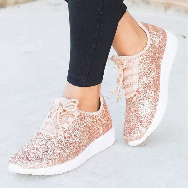 loozykit walking shoes women glitter sneakers bling white fashion spring vulcanized sneakers lace-up shoes women casual, Black
loozykit walking shoes women glitter sneakers bling white fashion spring vulcanized sneakers lace-up shoes women casual, Black