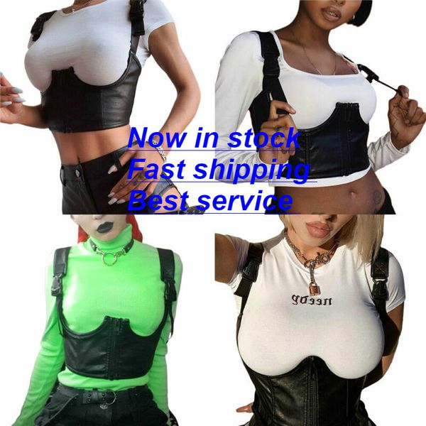 женщины тело грудь пояс crop top vest cami с молнией и пряжкой регулируемый плечевой ремень, Black;gray
женщины тело грудь пояс crop top vest cami с молнией и пряжкой регулируемый плечевой ремень, Black;gray