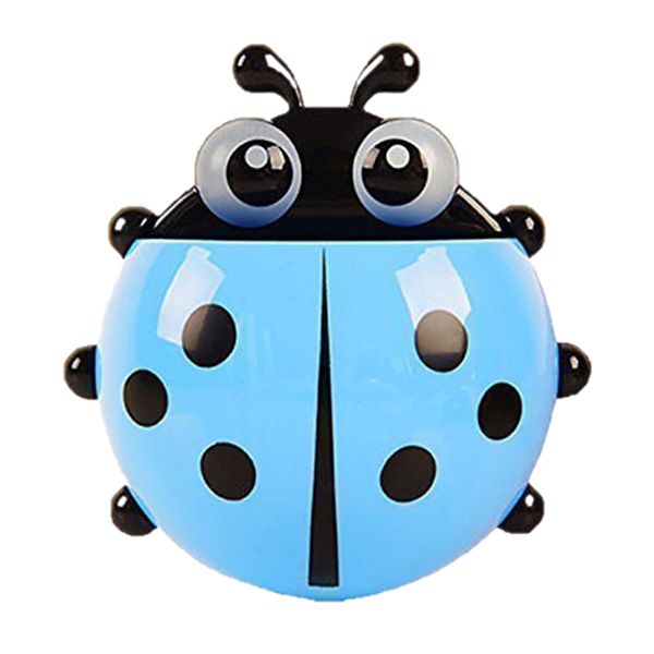 convenient bathroom toothbrush stuff ladybug wall suction holder