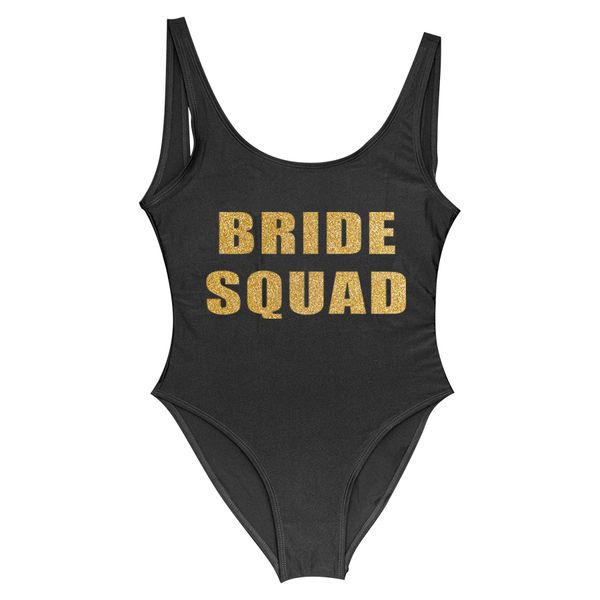bride squad bikini bling golden letter printed one piece swimsuit wedding party jumpsuit women swimwear monokini beachwear, White;black
bride squad bikini bling golden letter printed one piece swimsuit wedding party jumpsuit women swimwear monokini beachwear, White;black