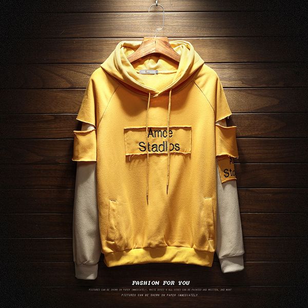 casual sweatshirt men hip hop patchwork long sleeve pullover hoodies sweatshirt 2019 spring clothes, Black
casual sweatshirt men hip hop patchwork long sleeve pullover hoodies sweatshirt 2019 spring clothes, Black