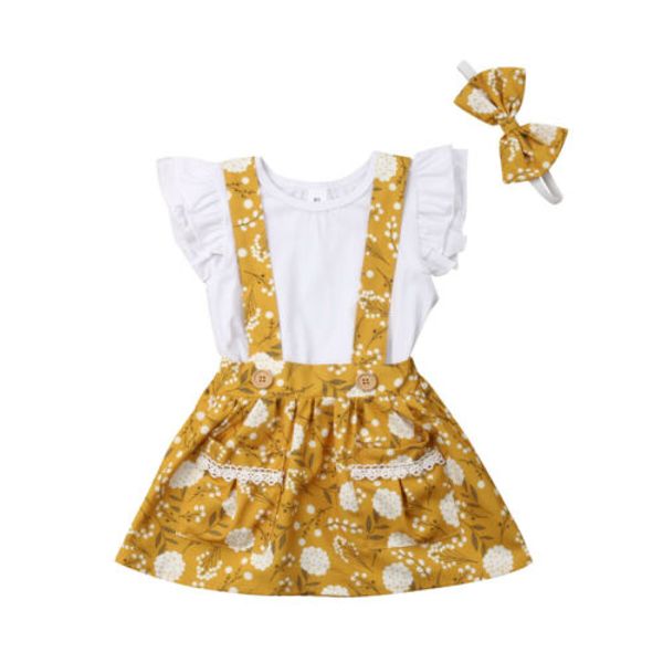 baby clothes set 2020 fashion newborn kids baby girls floral t-shirt suspender skirt dress outfits 1-6y, White
baby clothes set 2020 fashion newborn kids baby girls floral t-shirt suspender skirt dress outfits 1-6y, White