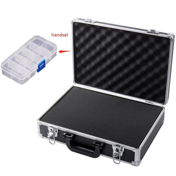 portable aluminum alloy toolbox suitcase file box instrument box impact resistant safety case storage with lock with sponge
portable aluminum alloy toolbox suitcase file box instrument box impact resistant safety case storage with lock with sponge