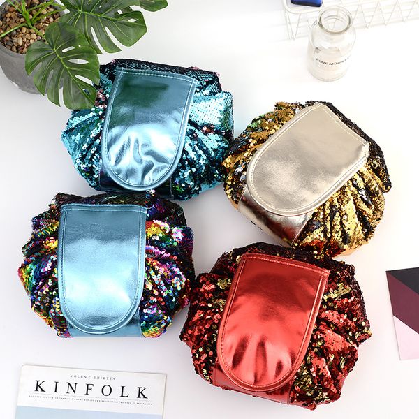 women drawstring travel cosmetic bag sequin makeup bag organizer make cosmetic case storage pouch toiletry beauty kit box
women drawstring travel cosmetic bag sequin makeup bag organizer make cosmetic case storage pouch toiletry beauty kit box