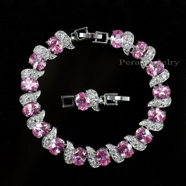 fashion-925 sterling silver bridal wedding party jewelry super white cubic zirconia chain & link bracelet for brides b081 s915, Black
fashion-925 sterling silver bridal wedding party jewelry super white cubic zirconia chain & link bracelet for brides b081 s915, Black