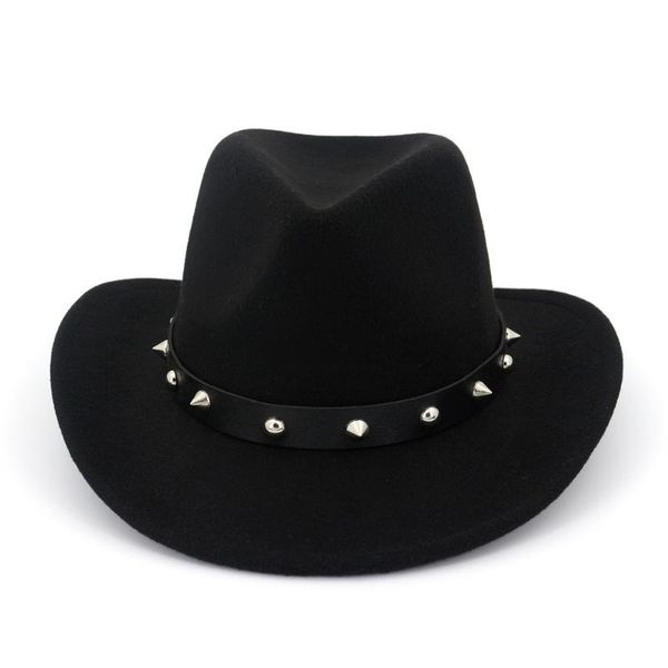 women men wool fedora hat with punk rivet ribbon elegant lady dad winter autumn wide brim jazz godfather sombrero caps
women men wool fedora hat with punk rivet ribbon elegant lady dad winter autumn wide brim jazz godfather sombrero caps
