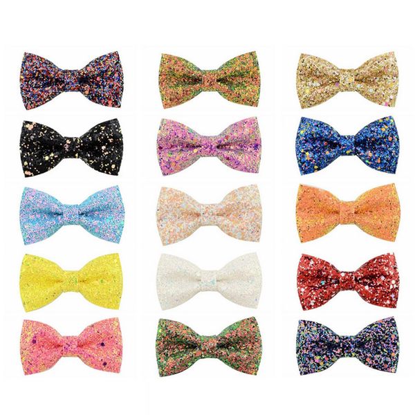 16pcs/lot 3'' glitter hair bows boutique hair clips multi color glitter sequins bows for baby girl birthday party gift a239, Slivery;white
16pcs/lot 3'' glitter hair bows boutique hair clips multi color glitter sequins bows for baby girl birthday party gift a239, Slivery;white