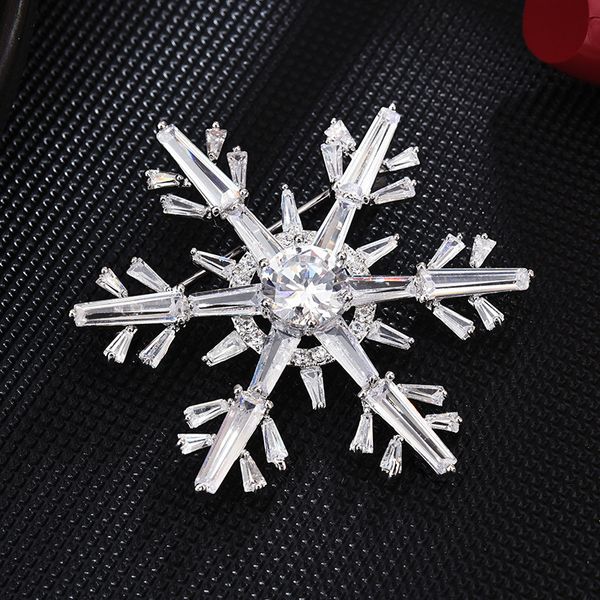 new snowflake brooches women copper zircon brooch high-end fashion clothing accessories korean-style corsage pin, Gray
new snowflake brooches women copper zircon brooch high-end fashion clothing accessories korean-style corsage pin, Gray