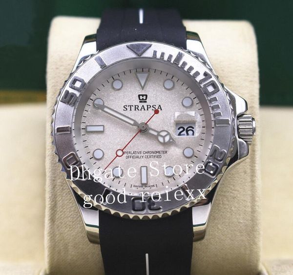 men's luminous watch mens automatic 2813 watches men gray dial sapphire scrub master rubber strap mechanical 116622 sport wristwatches, Slivery;brown
men's luminous watch mens automatic 2813 watches men gray dial sapphire scrub master rubber strap mechanical 116622 sport wristwatches, Slivery;brown