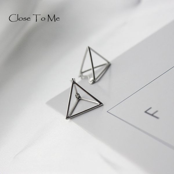 close to me real s925 sterling silver creative handmade fine jewelry simple triangle stud earrings for women, Golden;silver
close to me real s925 sterling silver creative handmade fine jewelry simple triangle stud earrings for women, Golden;silver