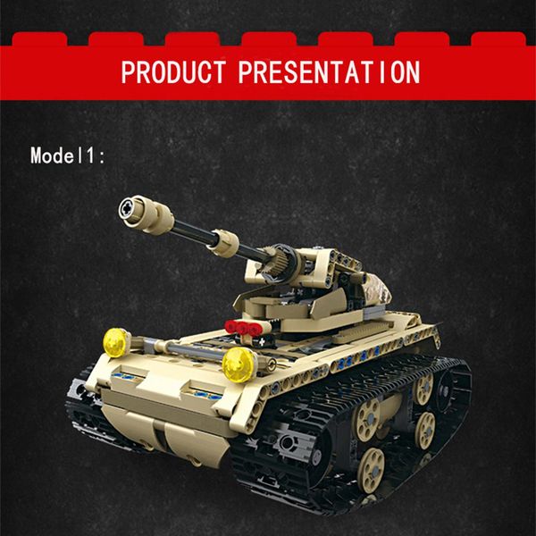 mofun-13010/13011 2.4g 4h usb charging building block simulated heavy track tank 497pcs diy electric rc tank model for children
mofun-13010/13011 2.4g 4h usb charging building block simulated heavy track tank 497pcs diy electric rc tank model for children