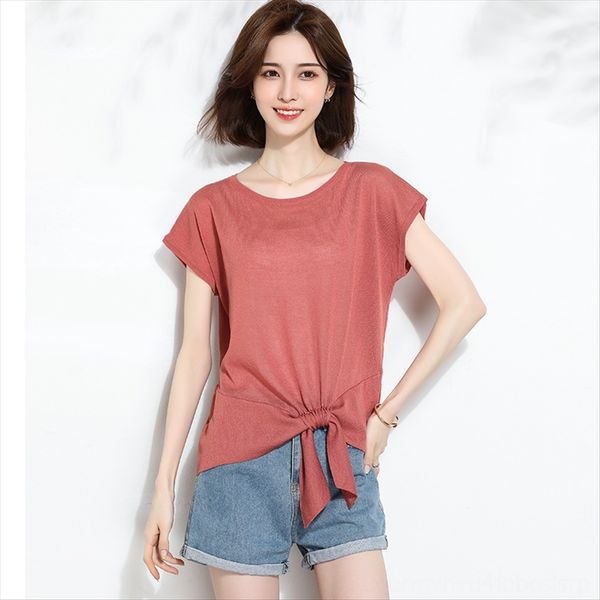 2020 western style bow tie casual t-shirt butterfly butterfly round collar knitted ice silk short sleeve t-shirt female, White
2020 western style bow tie casual t-shirt butterfly butterfly round collar knitted ice silk short sleeve t-shirt female, White