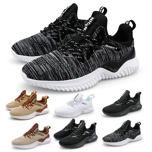 men women running shoes brown triple black white grey comfortable breathable net trainers sport sneakers 39-46, White;red
men women running shoes brown triple black white grey comfortable breathable net trainers sport sneakers 39-46, White;red
