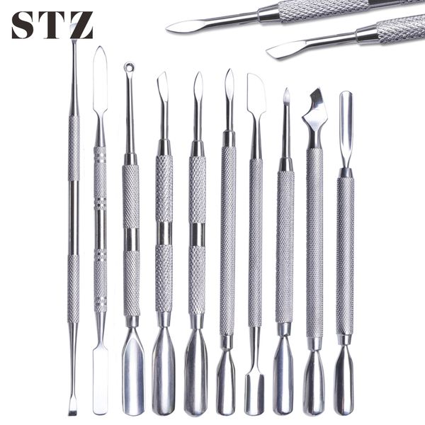 stz 10 types stainless steel nail art cuticle trimming pusher remover dead skin cutter spoon manicure professional tools #34-43, Silver
stz 10 types stainless steel nail art cuticle trimming pusher remover dead skin cutter spoon manicure professional tools #34-43, Silver