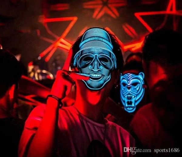 ride riding mask terrorist equipment halloween luminous led mask cold luminous face sound controlled carnival party luminescent ktv dance, Black
ride riding mask terrorist equipment halloween luminous led mask cold luminous face sound controlled carnival party luminescent ktv dance, Black