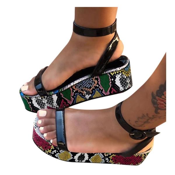 38# women sandals vintage snake printing shoes open toe platform sandals snakeskin plus size 35-43 sandali donna elegant, Black
38# women sandals vintage snake printing shoes open toe platform sandals snakeskin plus size 35-43 sandali donna elegant, Black