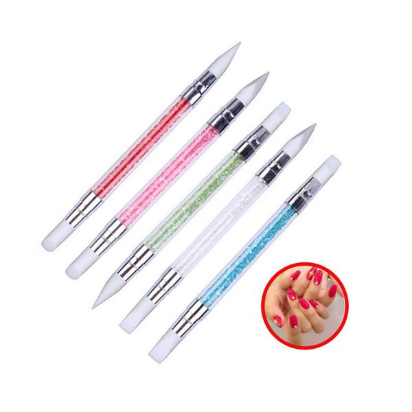 dual heads silicone nail art sculpture pen rhinestone acrylic handle for emboss carving craft polish manicure tool, Yellow
dual heads silicone nail art sculpture pen rhinestone acrylic handle for emboss carving craft polish manicure tool, Yellow