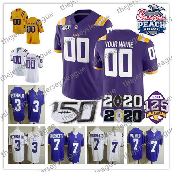 2020 lsu tigers custom any name number white purple yellow #9 joe burrow burreaux beckham jr. champion 150th patch ncaa football jersey, Black;red
2020 lsu tigers custom any name number white purple yellow #9 joe burrow burreaux beckham jr. champion 150th patch ncaa football jersey, Black;red