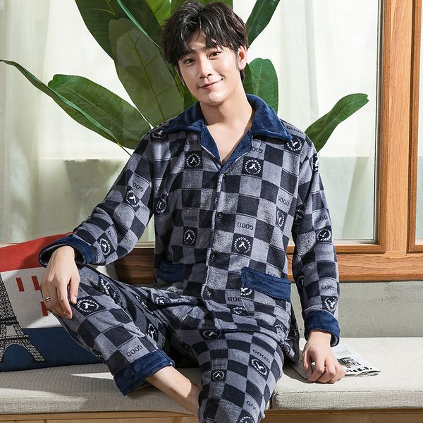 yuzhenli winter thick coral fleece men pajamas sets of sleep & bottoms male flannel warm sleepwear thermal home clothing, Black;brown
yuzhenli winter thick coral fleece men pajamas sets of sleep & bottoms male flannel warm sleepwear thermal home clothing, Black;brown