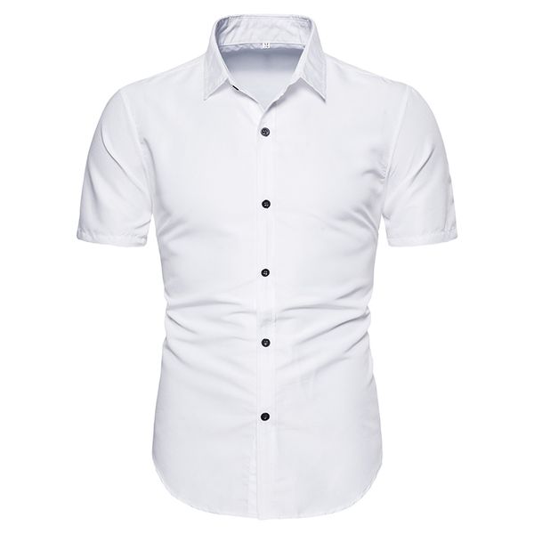 men's casual shirts shirt men simple solid color short sleeve loose blouse male fashion summer arrival black white, White;black
men's casual shirts shirt men simple solid color short sleeve loose blouse male fashion summer arrival black white, White;black