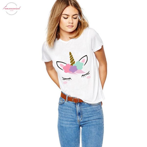 лето t shirt женщины cute unicorn face дизайн дети смешной футболка harajuku письмо печать тенниску вскользь с коротким рукавом одежда, White
лето t shirt женщины cute unicorn face дизайн дети смешной футболка harajuku письмо печать тенниску вскользь с коротким рукавом одежда, White
