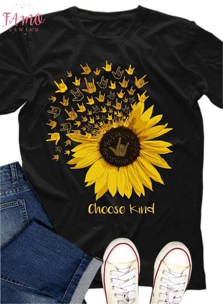 v neck choose kind t shirt women yellow sunflower printed casual tee women clothing girl grunge aesthetic t shirts, White
v neck choose kind t shirt women yellow sunflower printed casual tee women clothing girl grunge aesthetic t shirts, White