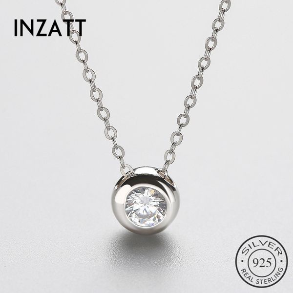 inzatt trendy 925 sterling silver crystal pendant necklace for women round bohe summer fashion jewelry wedding cute gift
inzatt trendy 925 sterling silver crystal pendant necklace for women round bohe summer fashion jewelry wedding cute gift