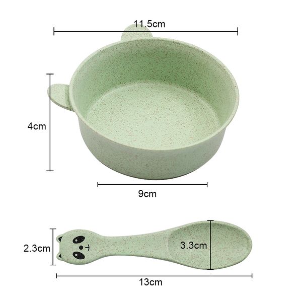 2pcs/set wheat straw baby feeding food tableware cartoon panda kids dishes baby eating dinnerware set baby training bowl spoon
2pcs/set wheat straw baby feeding food tableware cartoon panda kids dishes baby eating dinnerware set baby training bowl spoon