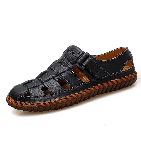 brands mens sandals real leather outdoor sandals summer handmade men shoes men's sandals breathable summer walking casual shoes, Black
brands mens sandals real leather outdoor sandals summer handmade men shoes men's sandals breathable summer walking casual shoes, Black