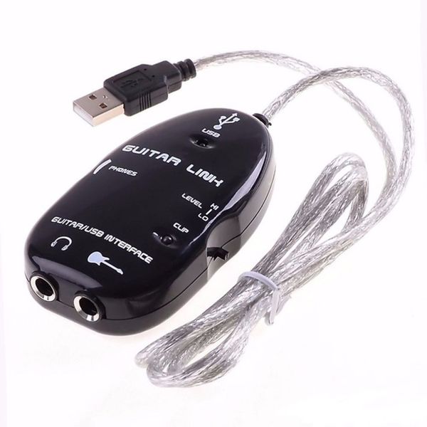 

guitar cable audio usb link interface adapter for mac/pc music recording accessories for guitarra players gift