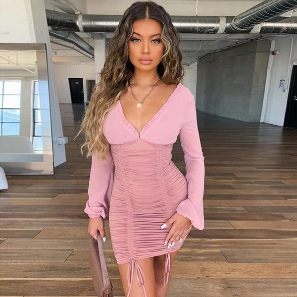backless women dresses fungus drawstring slim solid color deep v neck long sleeved womens bodycon dresses fashion ladies party dresses, Black;gray
backless women dresses fungus drawstring slim solid color deep v neck long sleeved womens bodycon dresses fashion ladies party dresses, Black;gray