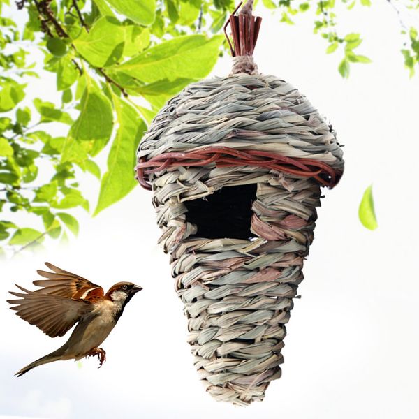 outdoor hanging roosting natural nest cage pastoral garden decoration hideaway songbirds handwoven grass hummingbird bird house
outdoor hanging roosting natural nest cage pastoral garden decoration hideaway songbirds handwoven grass hummingbird bird house