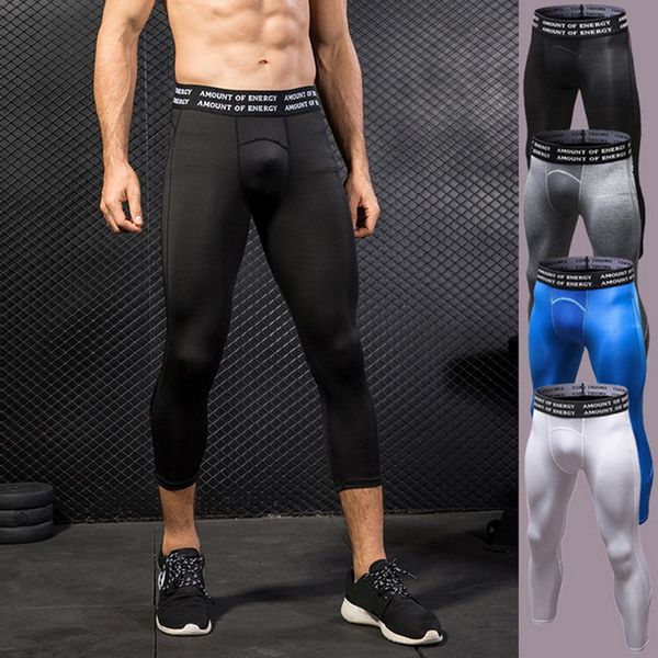 2019 men compression pants solid letter print running tights fitness soccer training sport leggings male gym jogging trousers, Black;blue
2019 men compression pants solid letter print running tights fitness soccer training sport leggings male gym jogging trousers, Black;blue