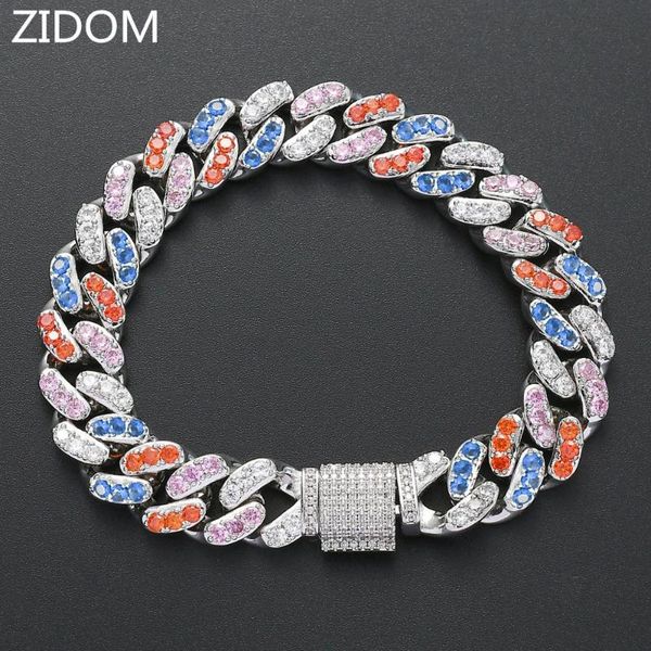 link, chain men/women hip hop iced out bling bracelets micro pave zircon 12mm cuban hiphop bracelet fashion jewelry gifts, Black
link, chain men/women hip hop iced out bling bracelets micro pave zircon 12mm cuban hiphop bracelet fashion jewelry gifts, Black