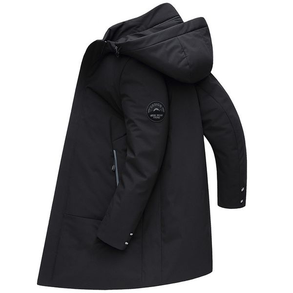 down jacket men 2019 new style winter men's long business casual hooded warm men's jacket 90% white duck down, Black
down jacket men 2019 new style winter men's long business casual hooded warm men's jacket 90% white duck down, Black