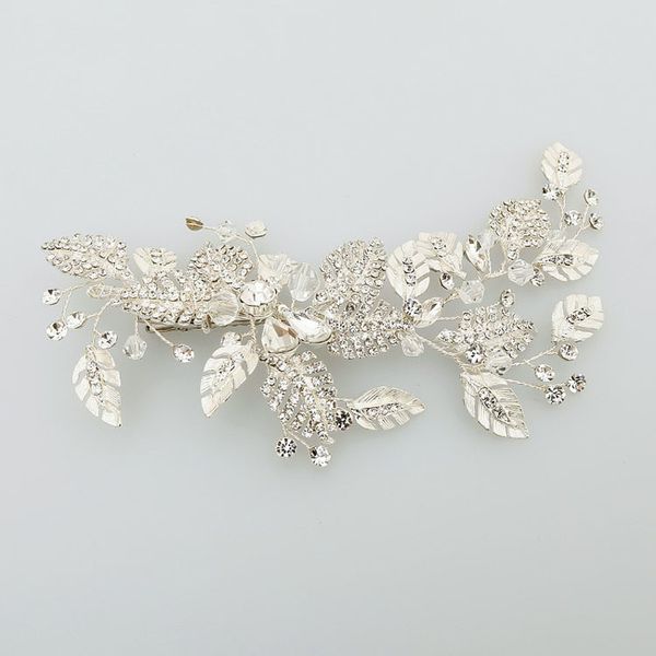 slbridal handmade silver rhinestones crystal flower leaf wedding hair clip barrette bridal headpiece hair comb accessories women, Golden;white
slbridal handmade silver rhinestones crystal flower leaf wedding hair clip barrette bridal headpiece hair comb accessories women, Golden;white