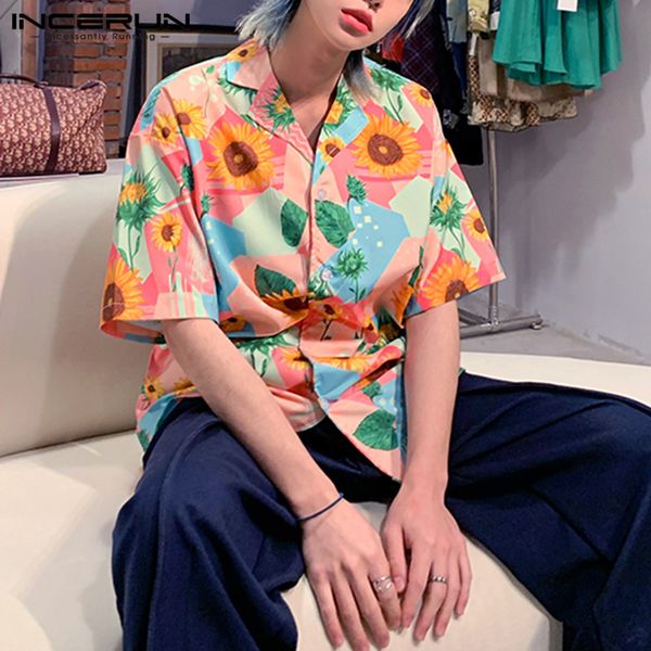 men's casual shirts men summer printed fashion sunflower floral camisas short sleeve lapel blouse hawaiian vocation plus size 7, White;black
men's casual shirts men summer printed fashion sunflower floral camisas short sleeve lapel blouse hawaiian vocation plus size 7, White;black