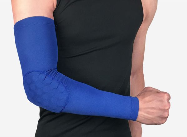 breathable sports elbow protectors crashproof basketball elbow pads brace support guards pads arm sleeve warmers sports safety, Black;gray
breathable sports elbow protectors crashproof basketball elbow pads brace support guards pads arm sleeve warmers sports safety, Black;gray