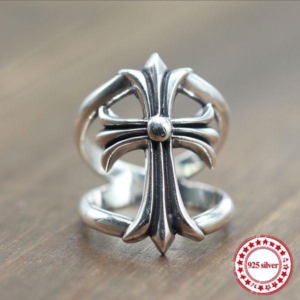 s925 sterling silver men's ring personalized punk style fashion nightclub couple jewelry hollow cross shape send a gift of lover 2019
s925 sterling silver men's ring personalized punk style fashion nightclub couple jewelry hollow cross shape send a gift of lover 2019